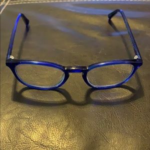 Warby Parker blue glasses